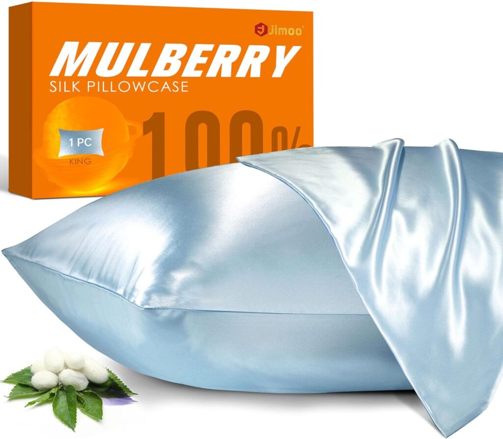 Mulberry Silk Pillowcase Baby Blue