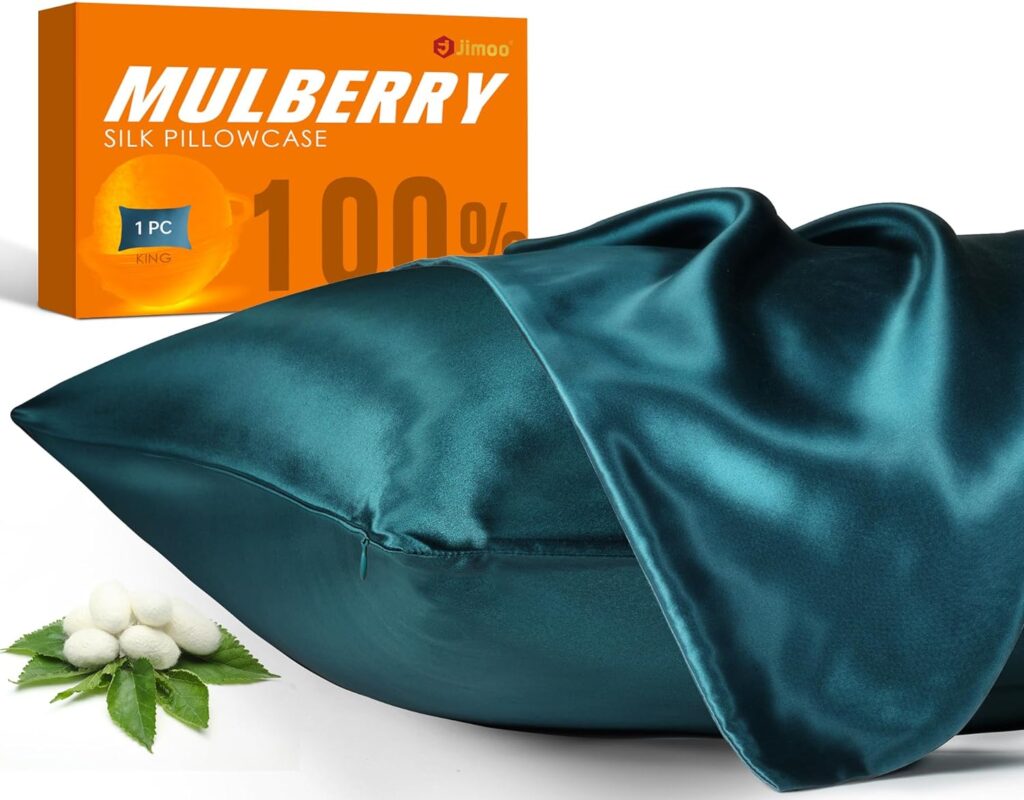 Mulberry Silk Pillowcase Fog Blue
